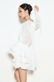 Đầm Ngắn Tơ Tay Bèo Bloom Dress