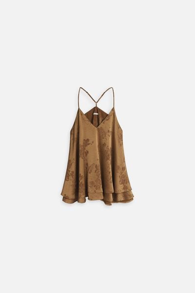 Áo Lụa 2 Dây Flora Top