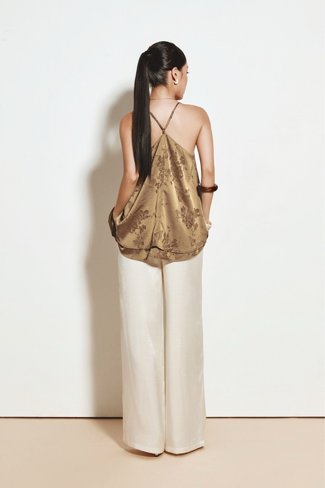 Áo Lụa 2 Dây Flora Top