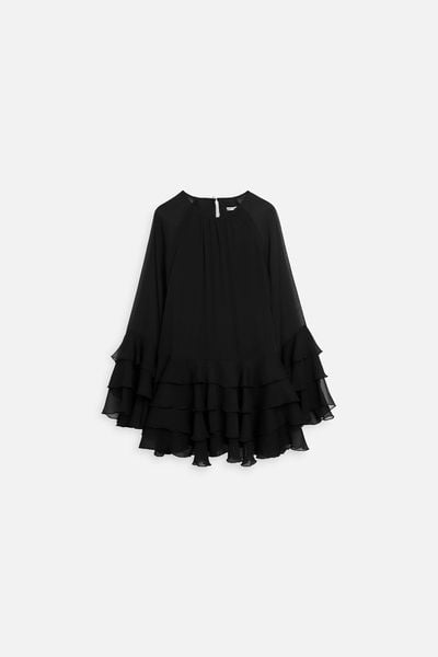 Đầm Ngắn Tơ Tay Bèo Bloom Dress