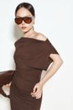 Đầm Ngắn Thun Ôm Lệch Vai Hera Dress