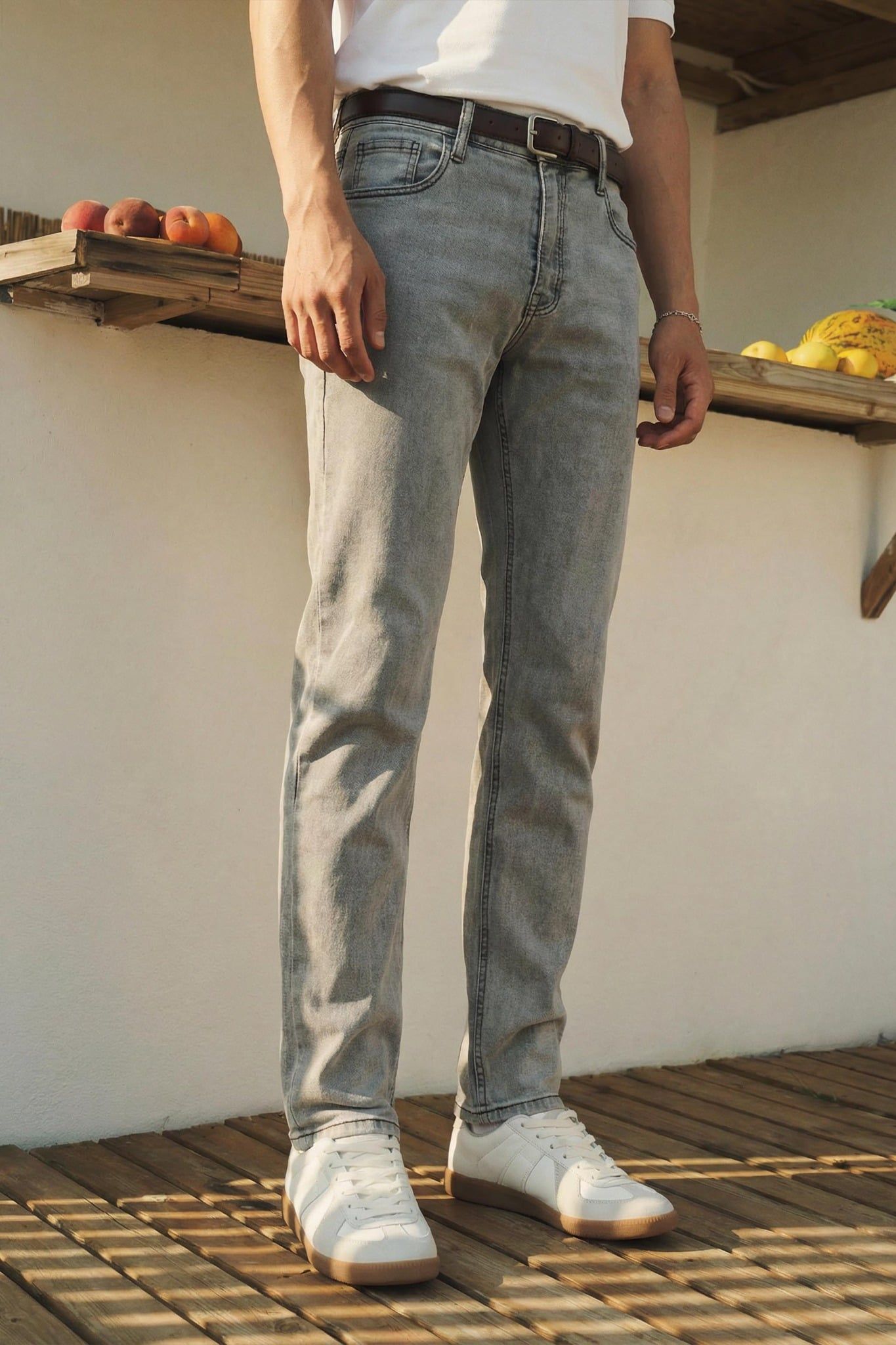  Quần Jean Rayon Slimfit Gray Shade 3 