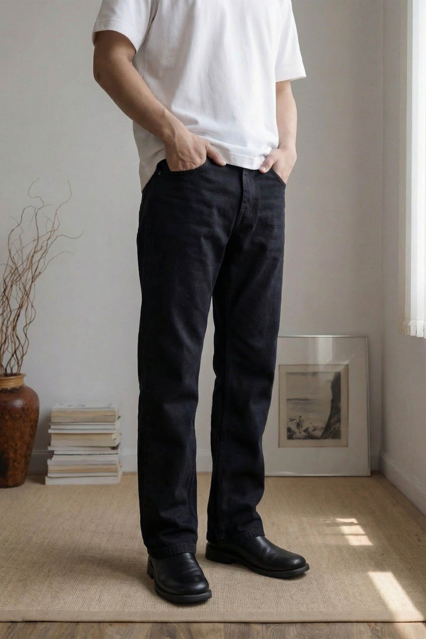  Quần Jean Straight Dailywear Dark Wash 