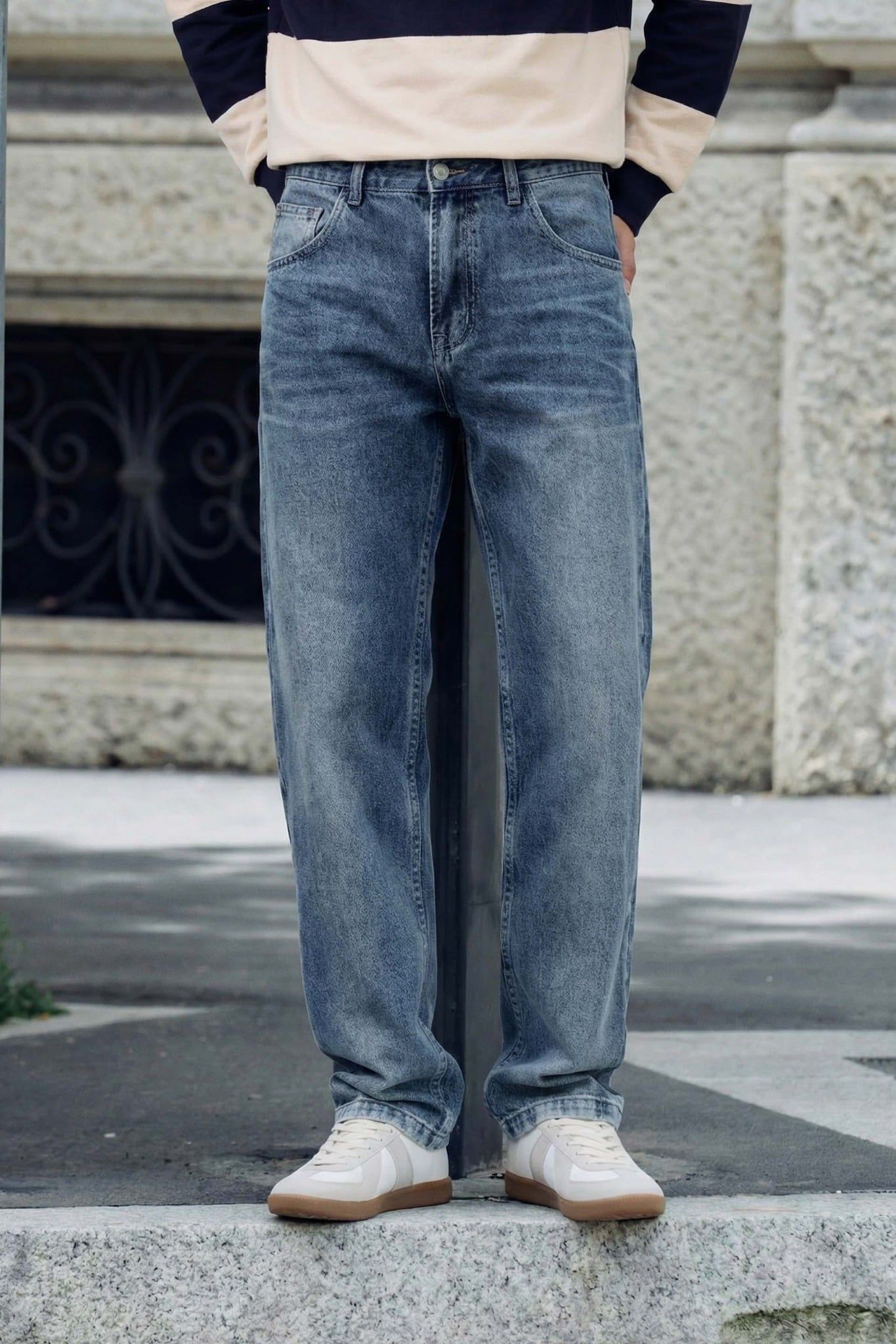  Quần Jean Straight Dailywear Blue Stone V1 