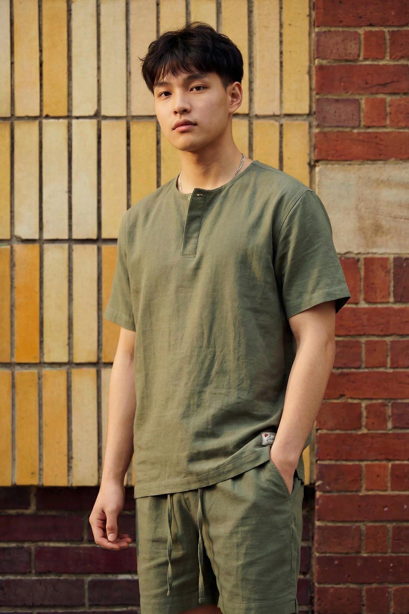  Set Linen Top Short The Shift 