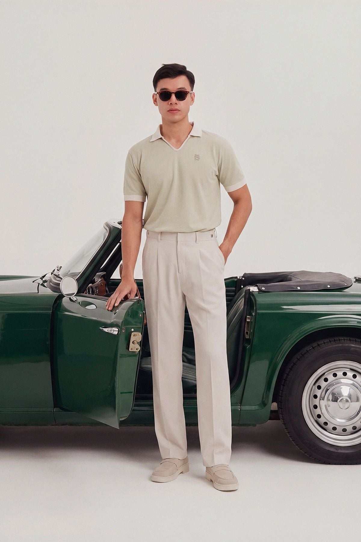  Áo Polo Regular Trụ V Mix Bo Early Autumn 
