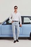 Quần Jean Rayon Slimfit Bright Blue 3