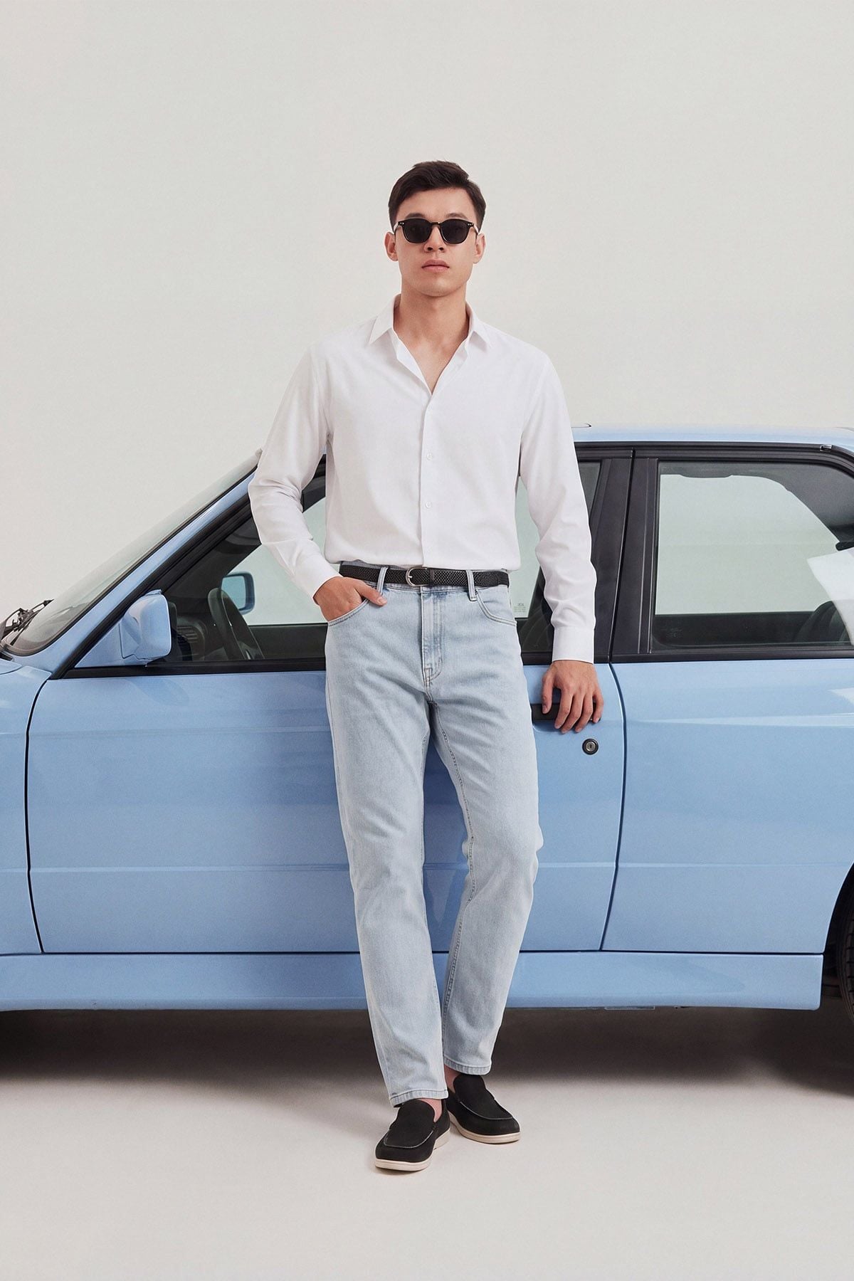  Quần Jean Rayon Slimfit Bright Blue 3 