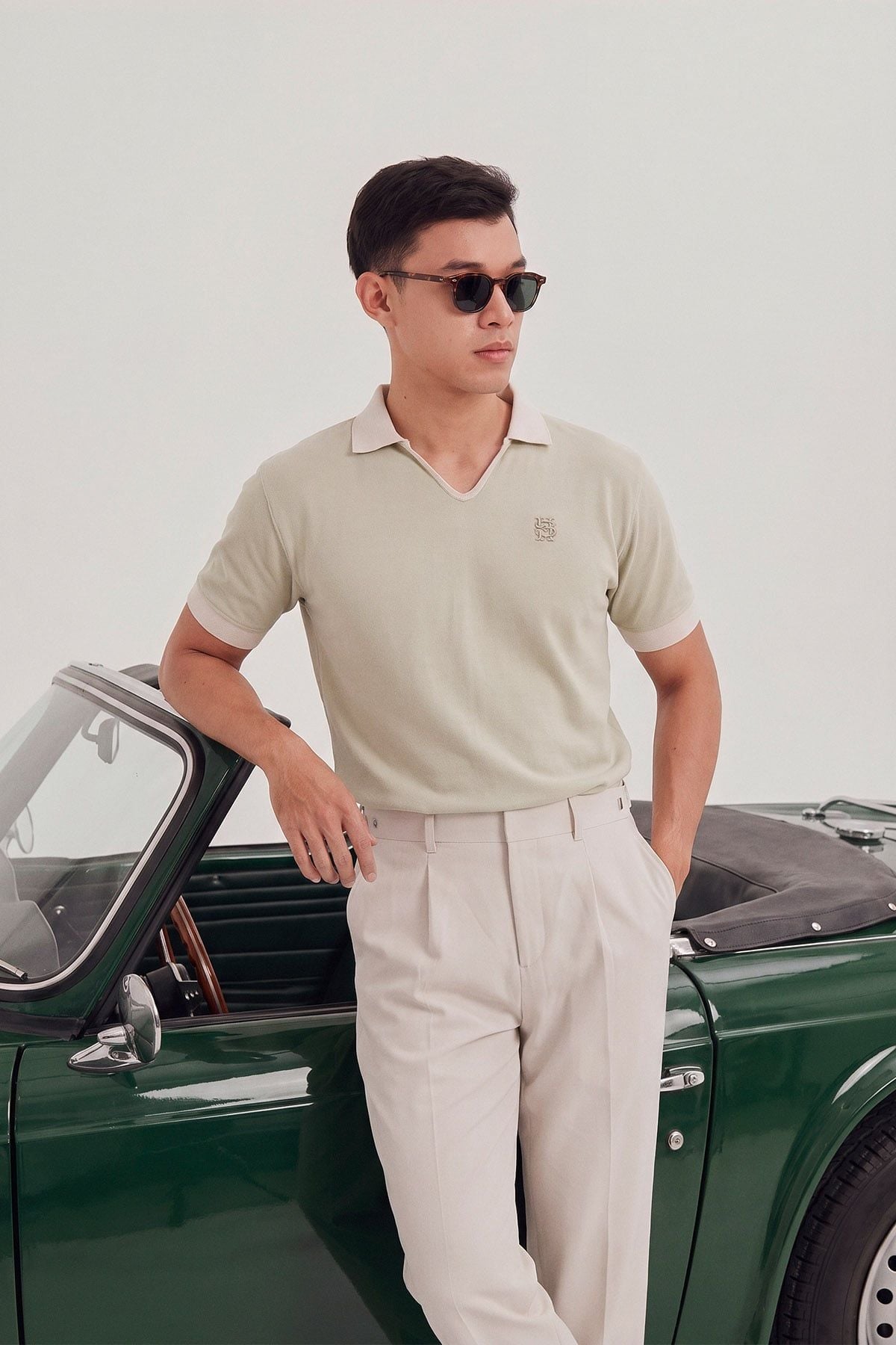  Áo Polo Regular Trụ V Mix Bo Early Autumn 