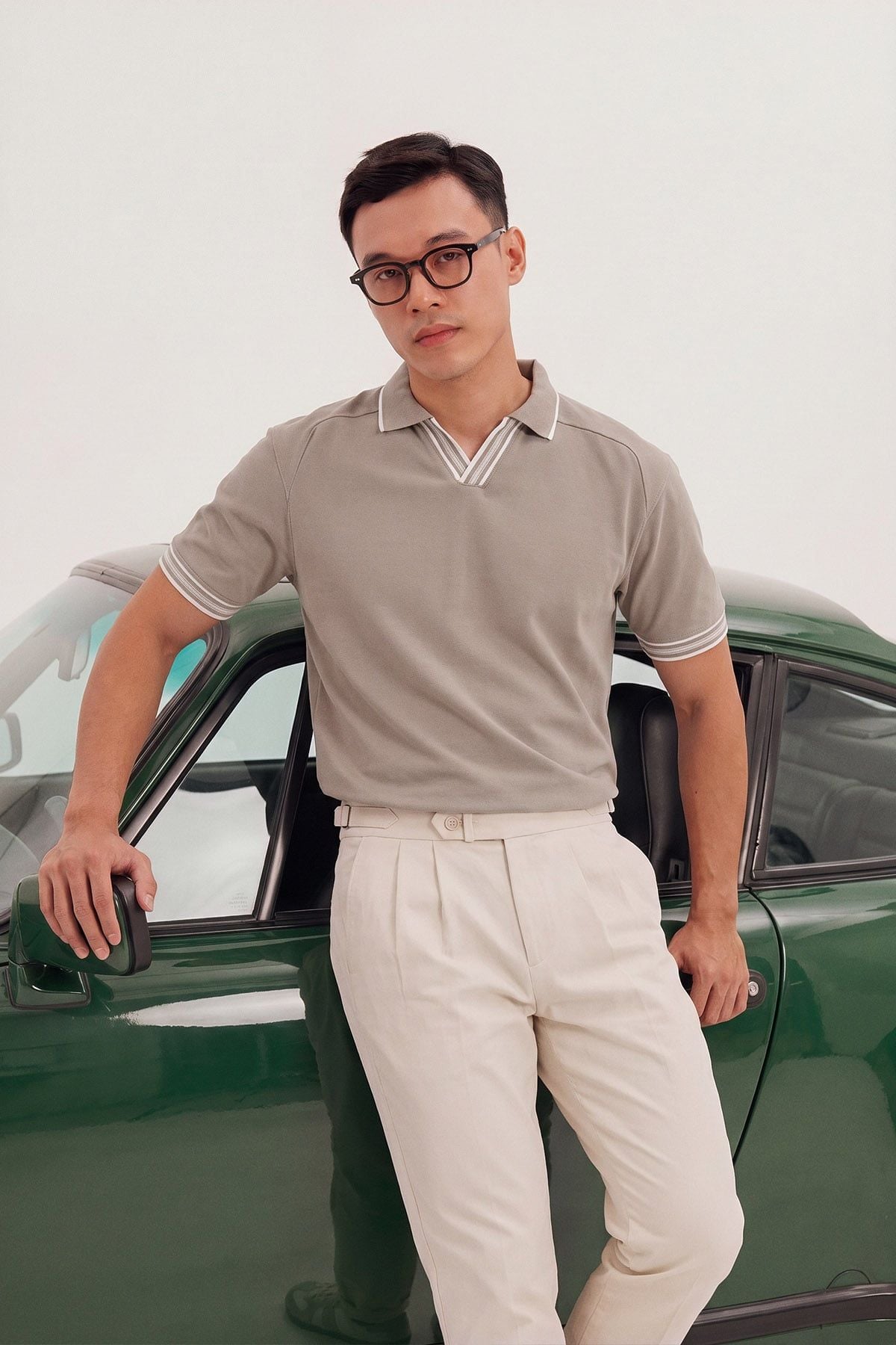 Áo Polo Regular Trụ V Mix Early Autumn