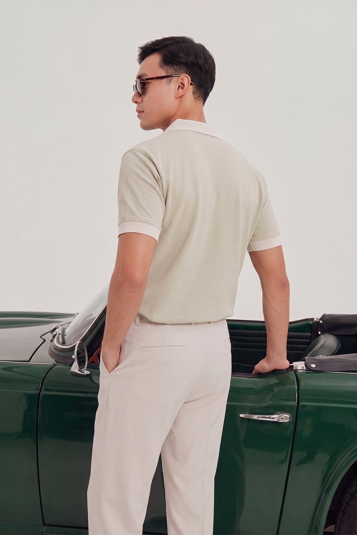 Áo Polo Regular Trụ V Mix Bo Early Autumn