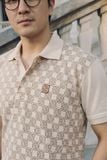 Áo Polo Regular In Pattern Brown