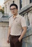 Áo Polo Regular In Pattern Brown