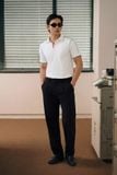 Áo Polo Slimfit Minimal Line White