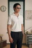 Áo Polo Regular Cổ V Black Lines