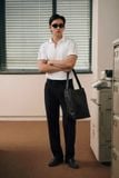 Áo Polo Slimfit Minimal Line White