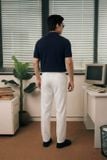 Áo Polo Slimfit Raglan Pinstripe Collar