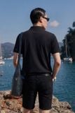 Quần Short Slimfit Denim Black White