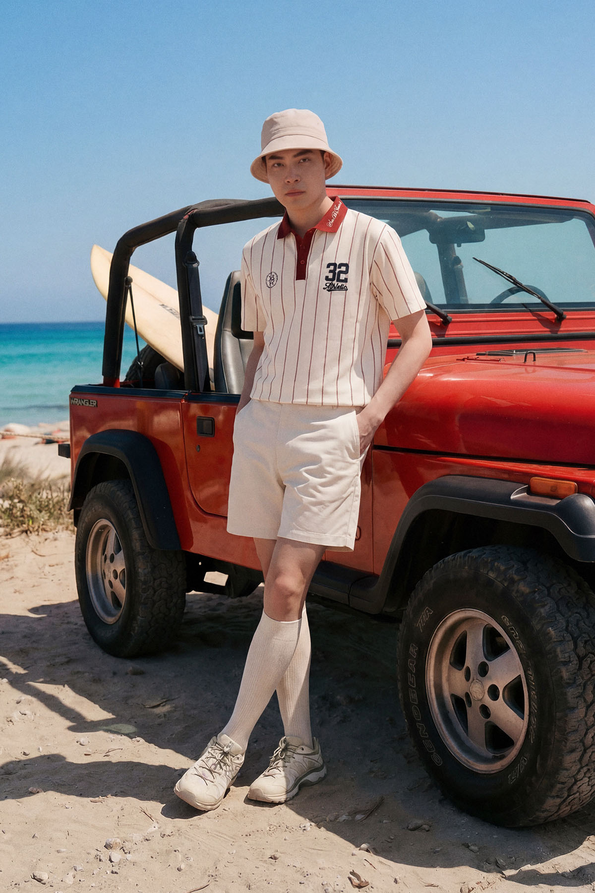 Áo Polo Regular No 32 Cream Red