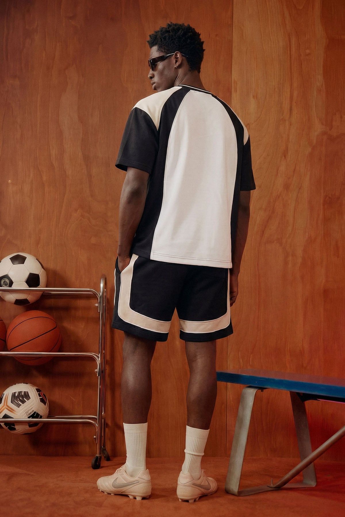 Set Áo Thun Short 4 Colors Block Athletic
