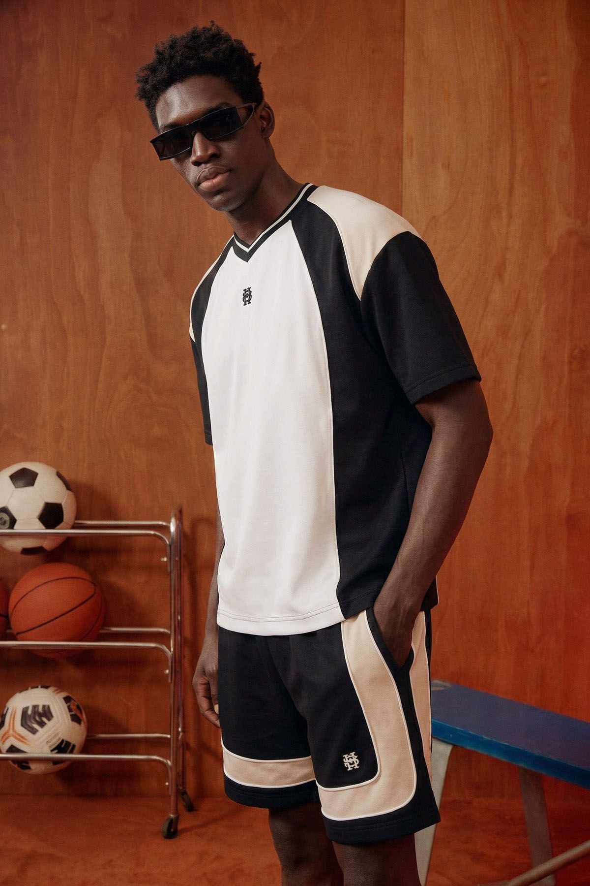 Set Áo Thun Short 4 Colors Block Athletic