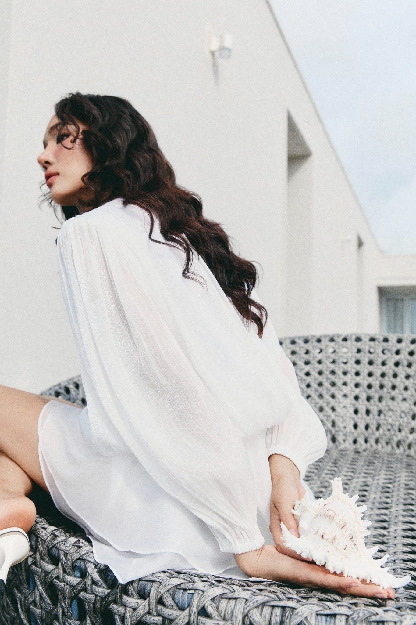 Áo Loose Form Minipleat