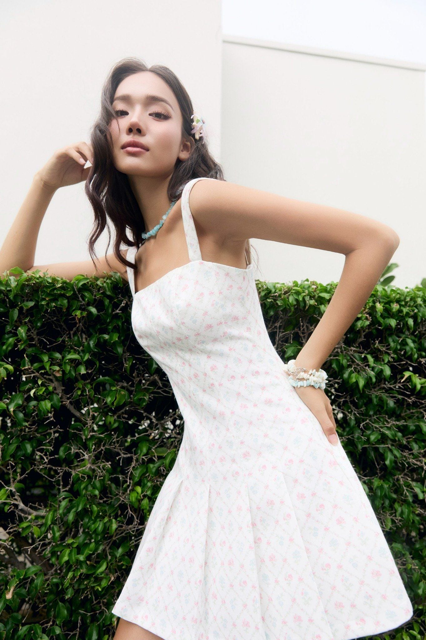 Đầm Ngắn Fit And Flare Linen