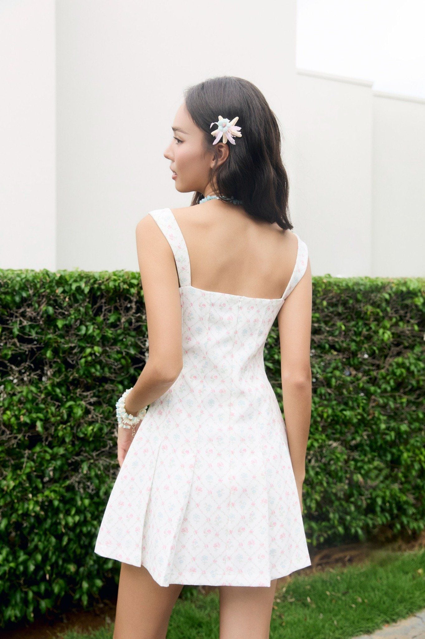 Đầm Ngắn Fit And Flare Linen