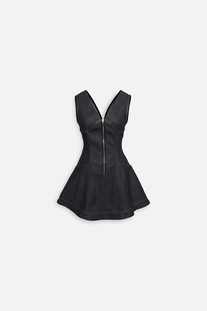  Đầm Ngắn Denim Sát Nách Jade Dress 