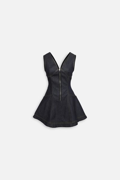 Đầm Ngắn Denim Sát Nách Jade Dress