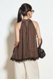 Áo Yếm Chấm Bi Phối Ren Polka Dot Top