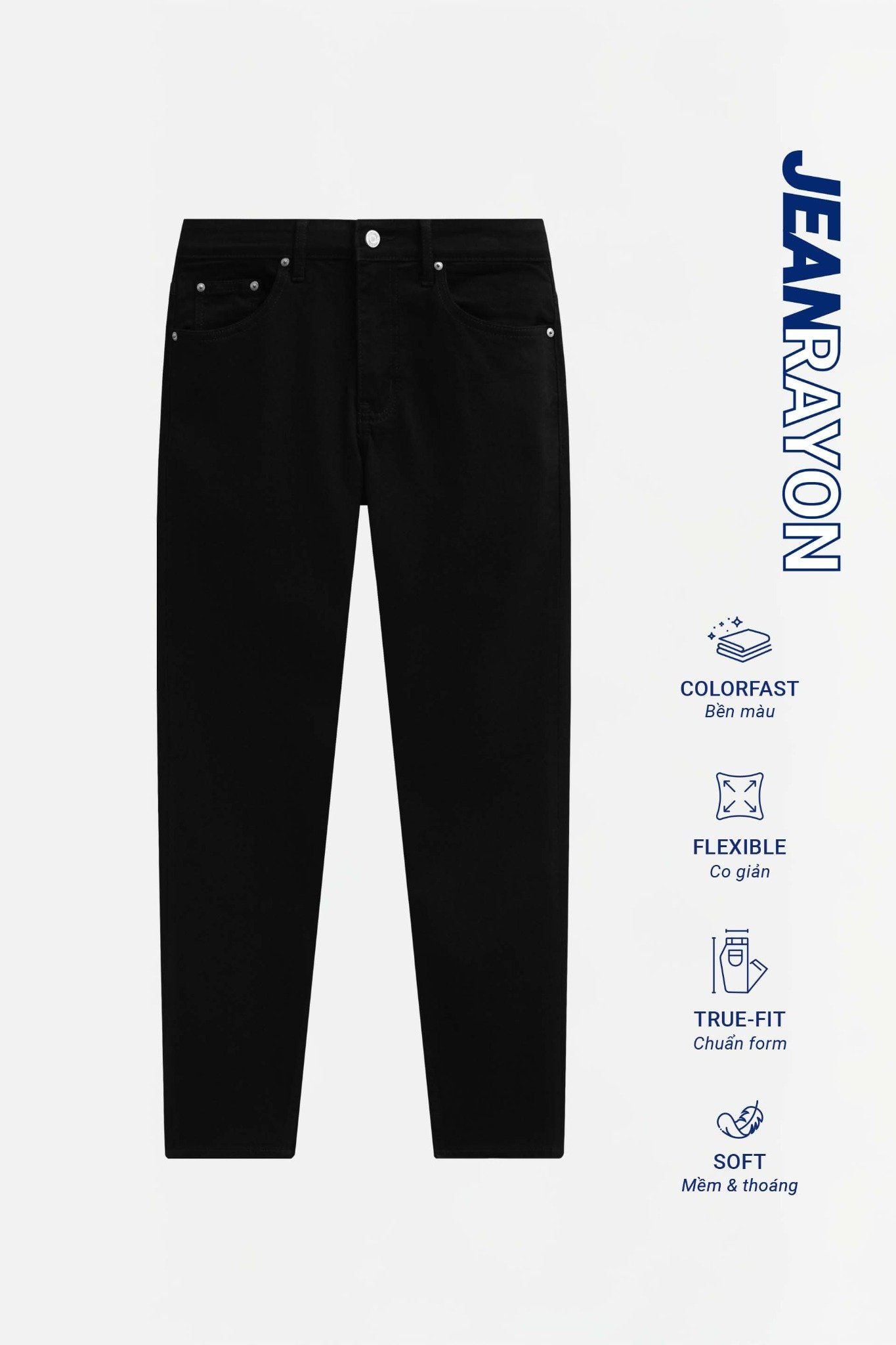 Quần Jean Rayon Slim The Black