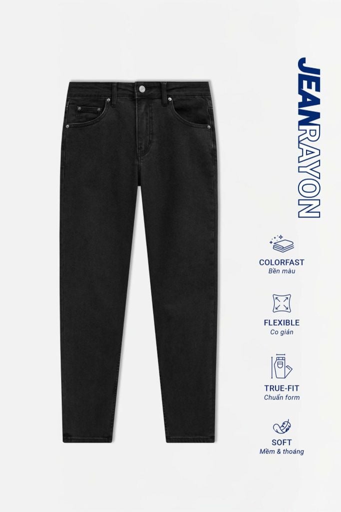  Quần Jean Rayon Slim Dark Gray 