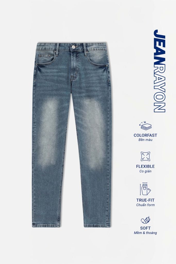  Quần Jean Rayon Slimfit White Blue Ss2 