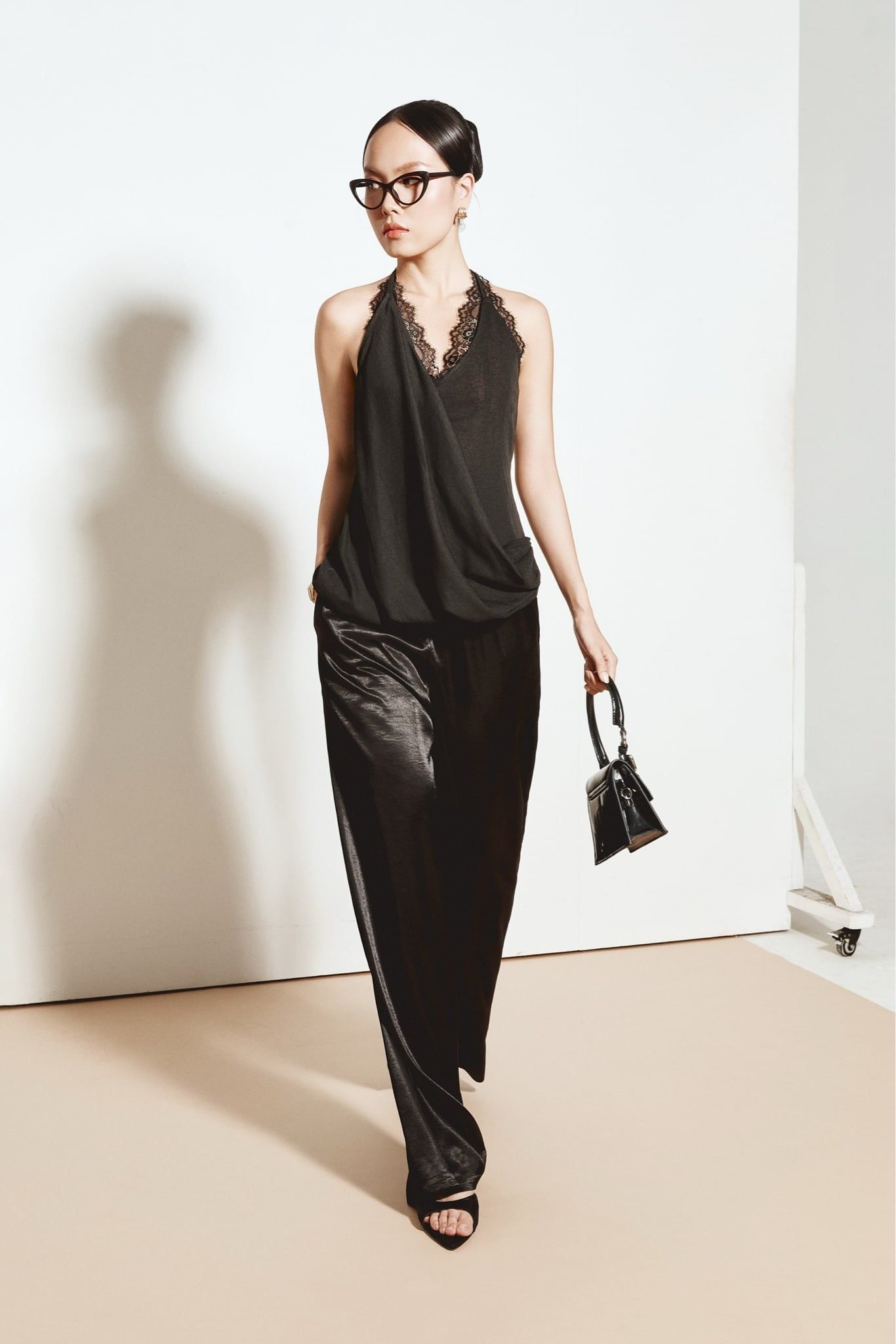 Quần Dài Lụa Velour Flow Silky