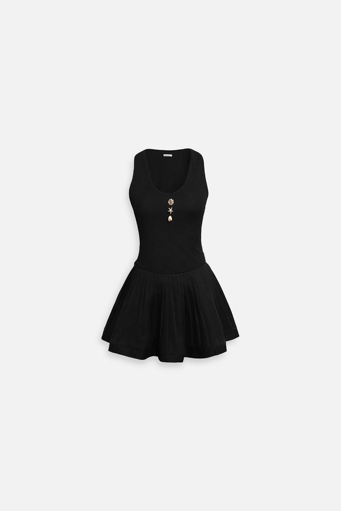  Đầm Ngắn Seashell Button Gentle 