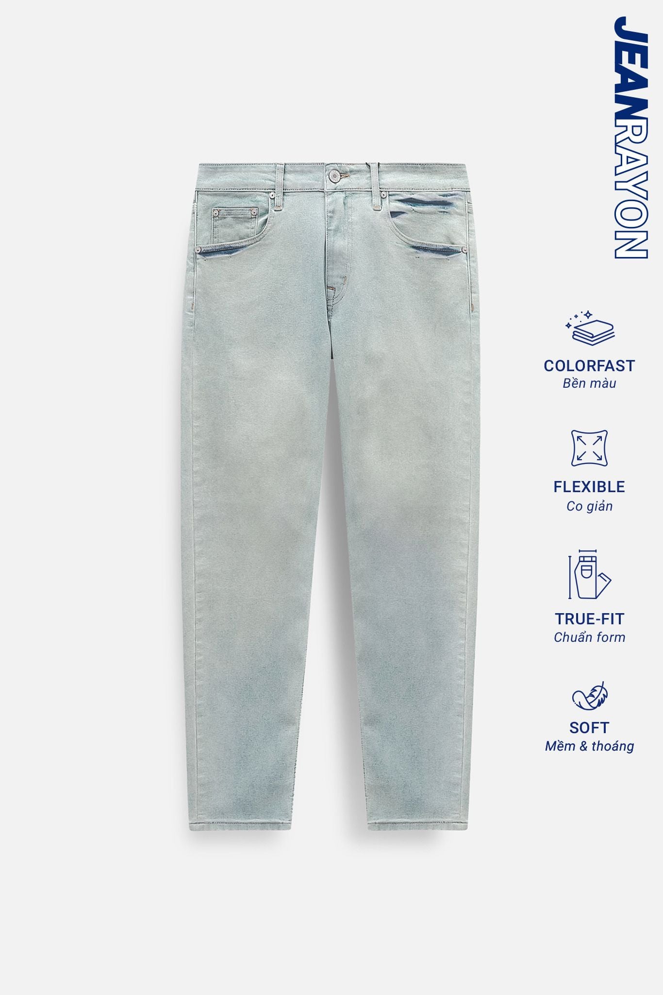Quần Jean Rayon Slim Mon Light Blue