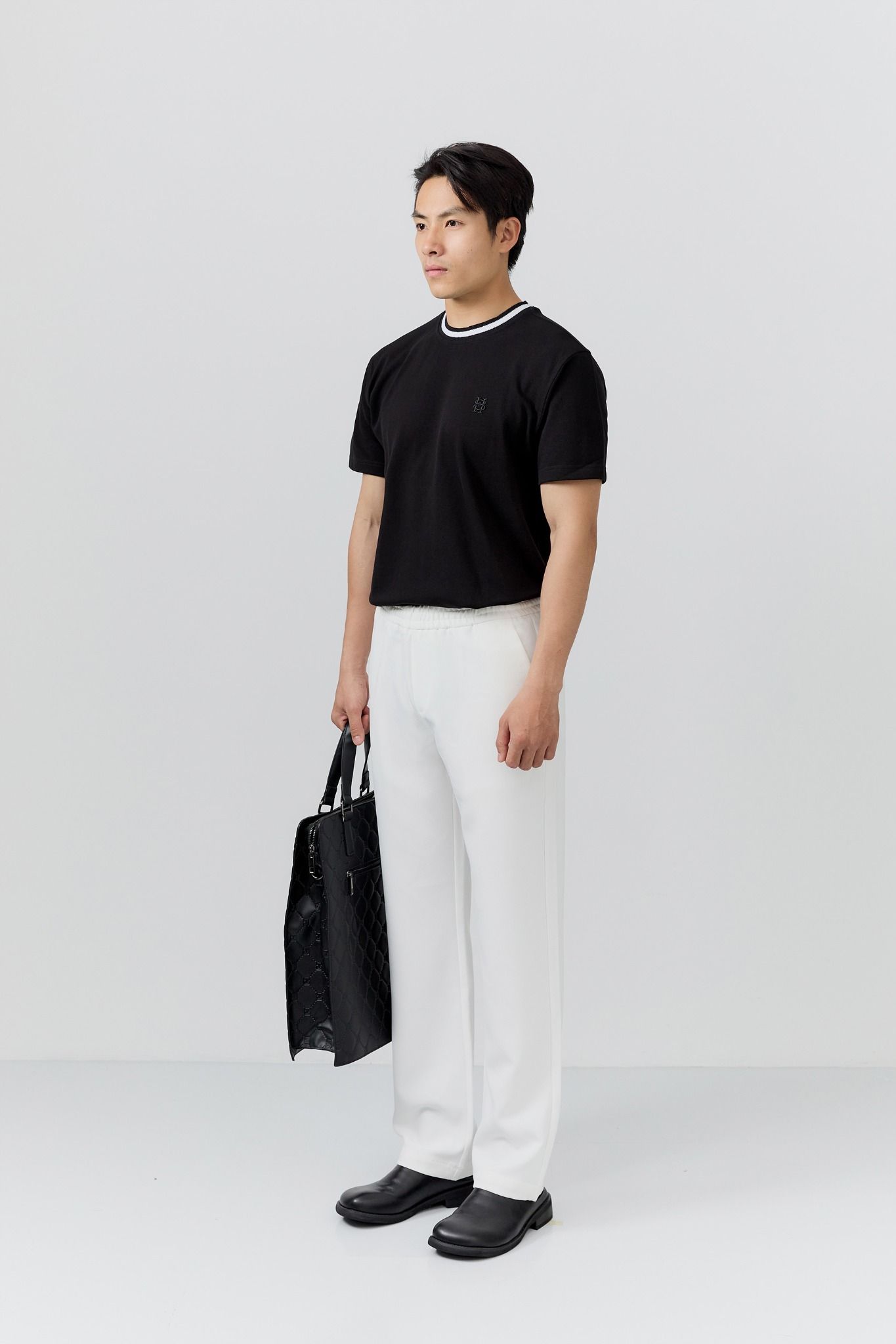 Quần Tây Straight Lưng Thun Basic