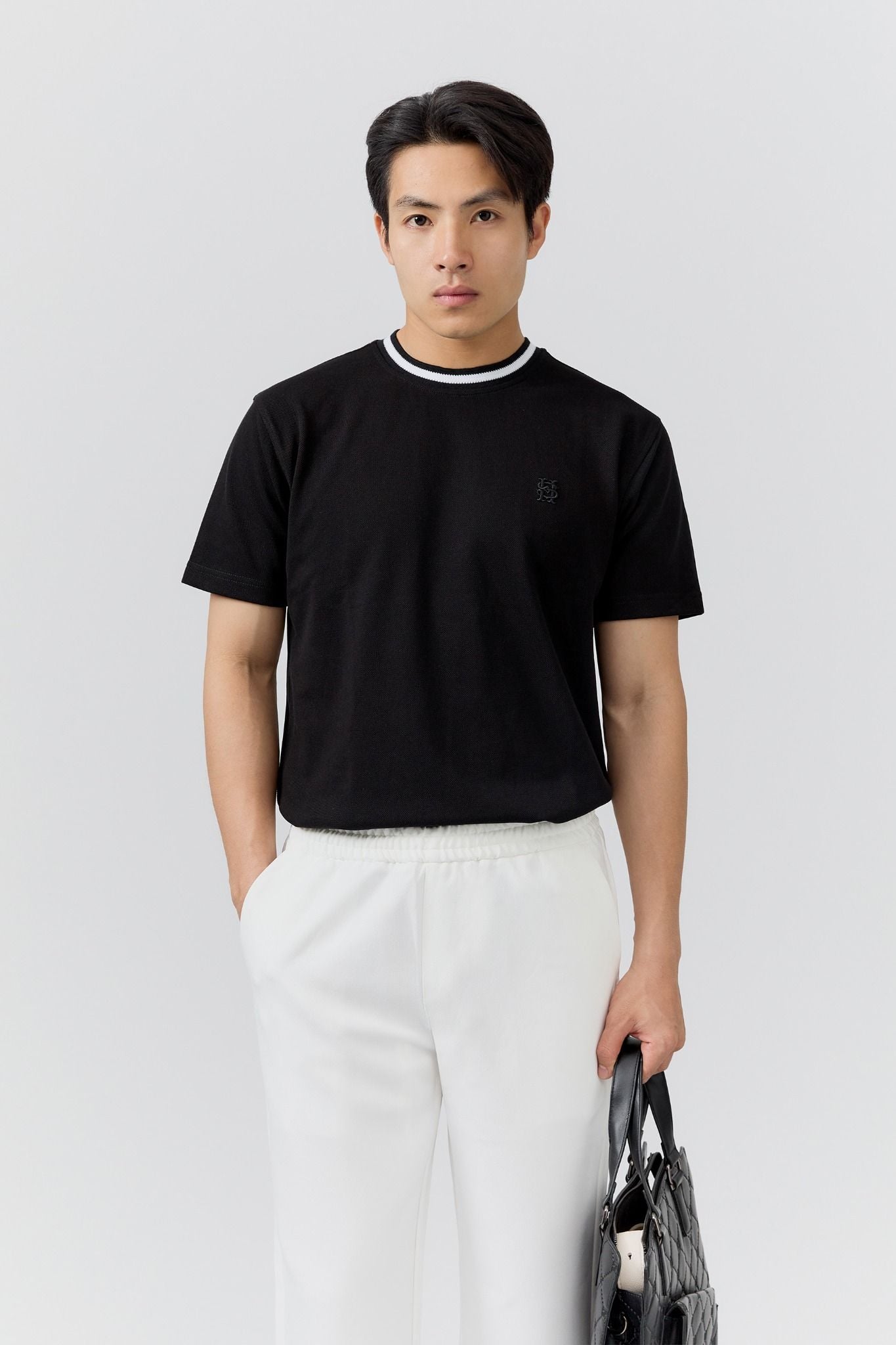 Quần Tây Straight Lưng Thun Basic