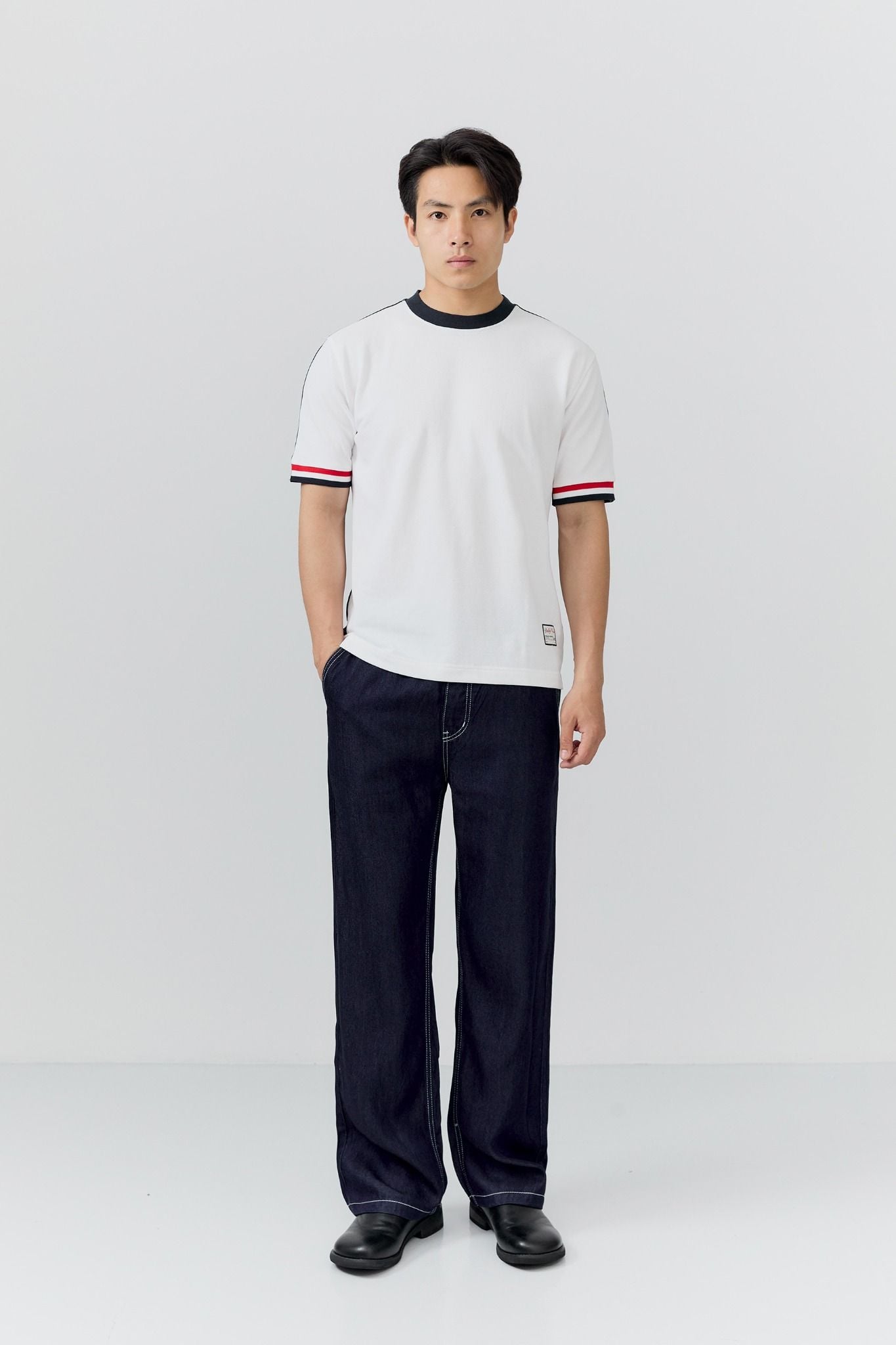 Áo Thun Regular Front Back Colors Mixed