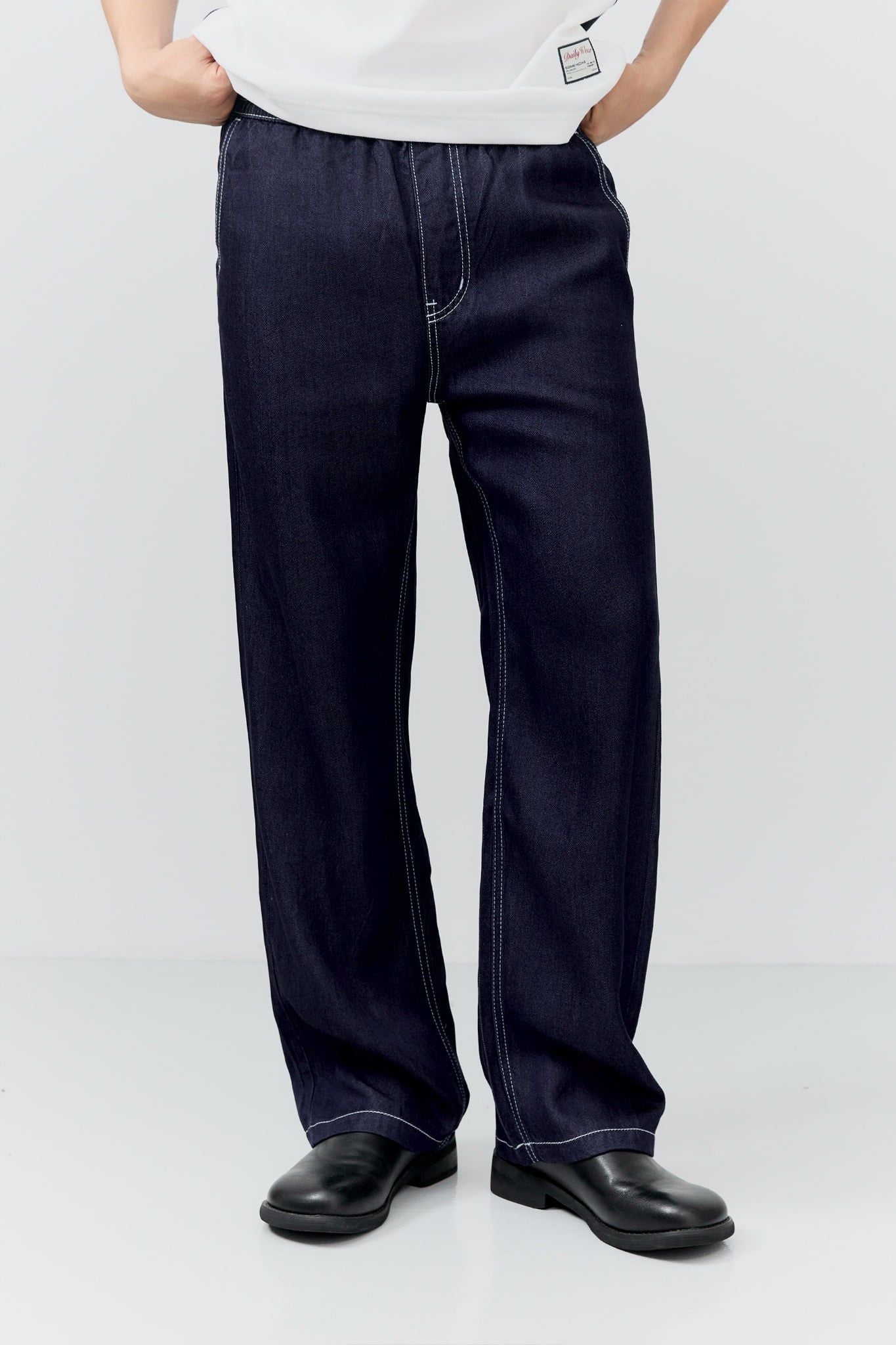  Quần Dài Relaxed Denim Label 