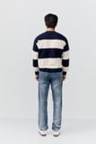 Áo Nỉ Relaxed Textured Stripe Crewneck