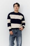 Áo Nỉ Relaxed Textured Stripe Crewneck