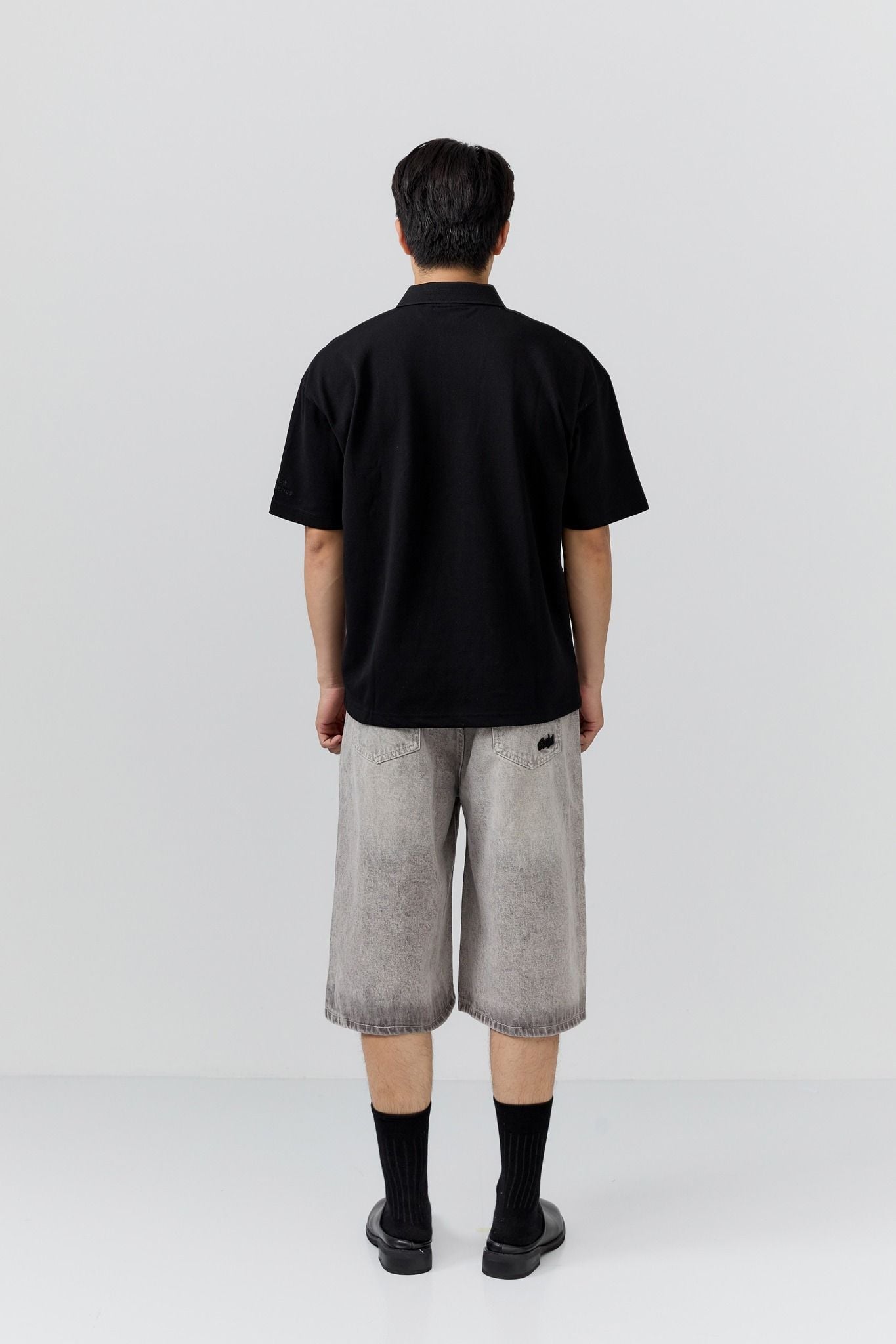 Áo Polo Oversize Black Cat Sleeping Dog