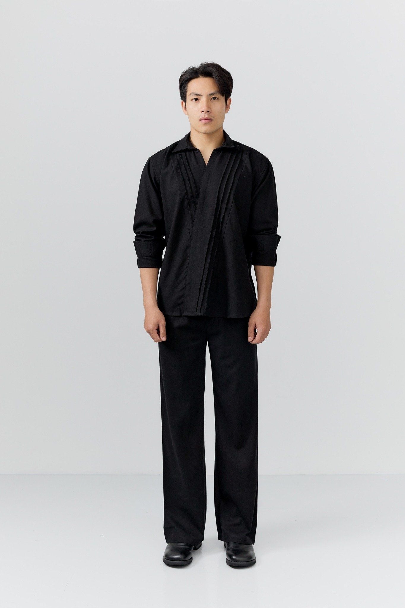 Set Relaxed Shirt Diagline Pant Linen
