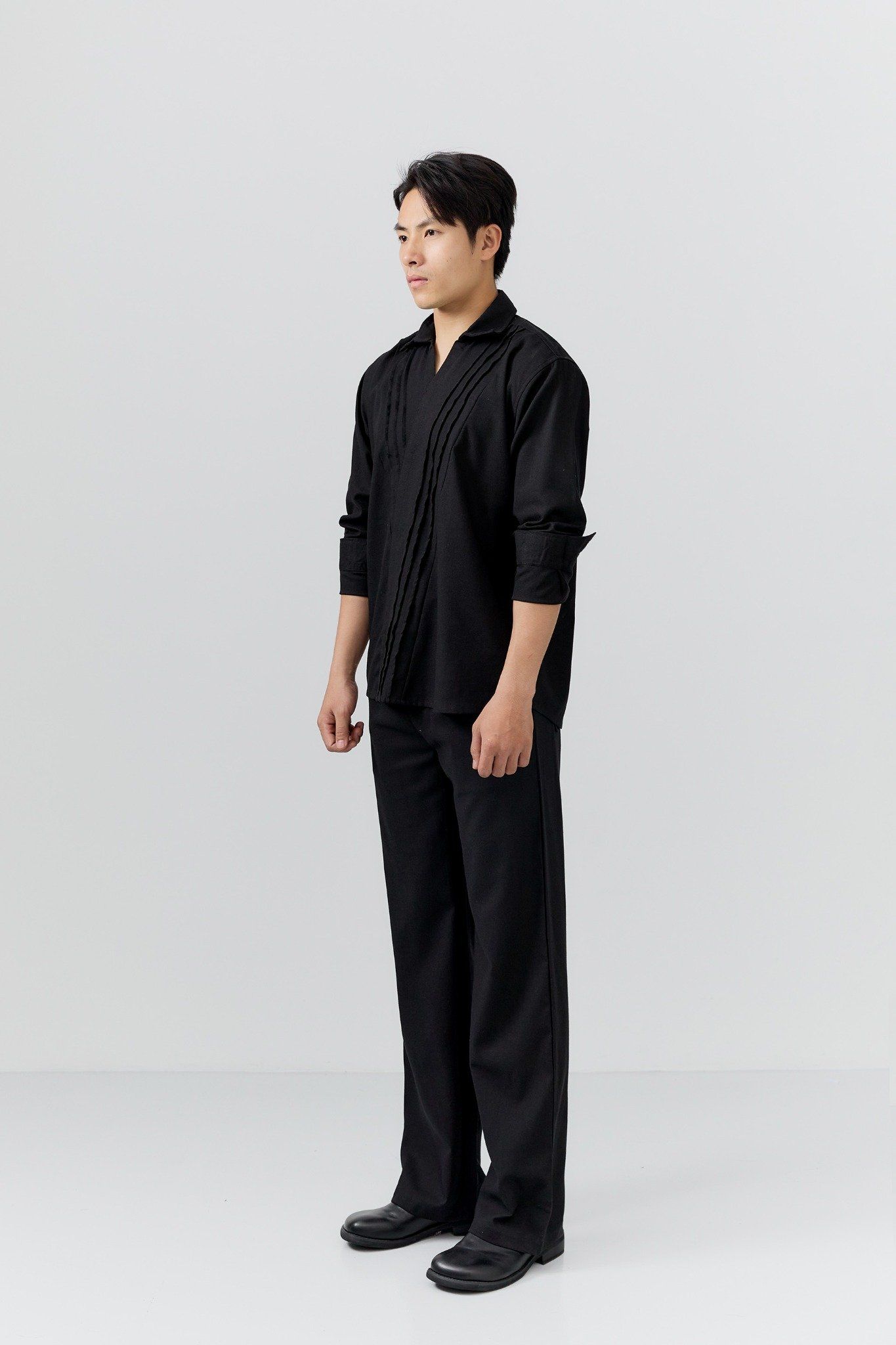 Set Relaxed Shirt Diagline Pant Linen