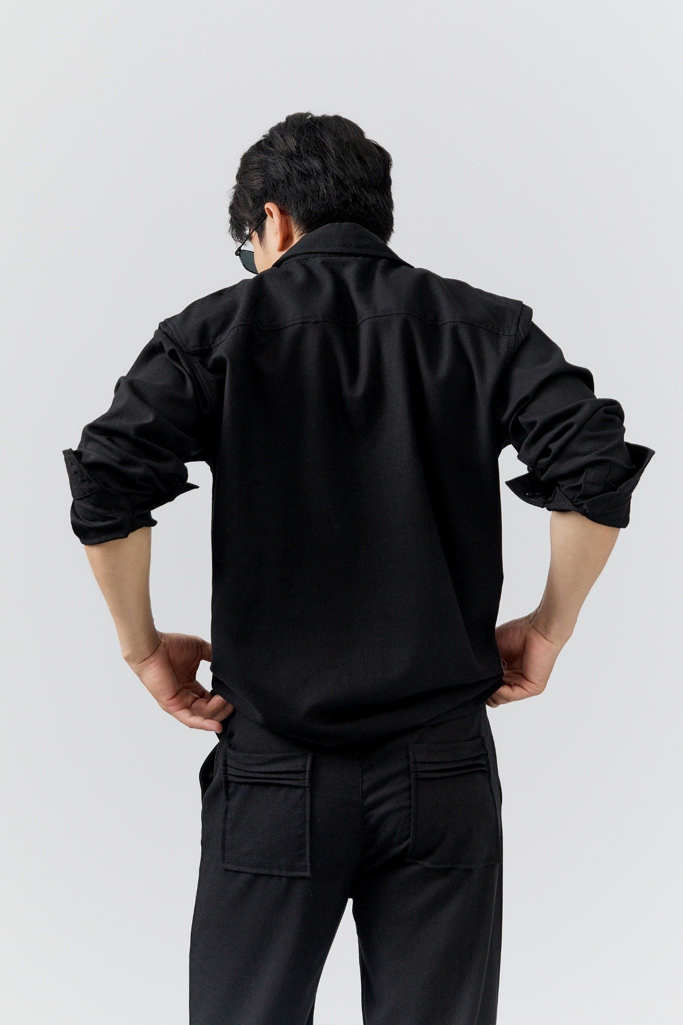 Set Relaxed Shirt Diagline Pant Linen