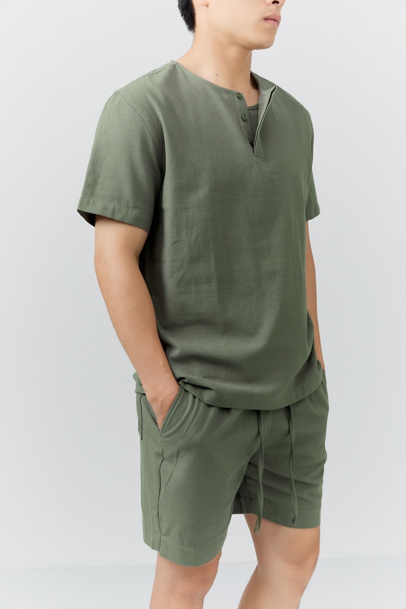 Set Linen Top Short The Shift