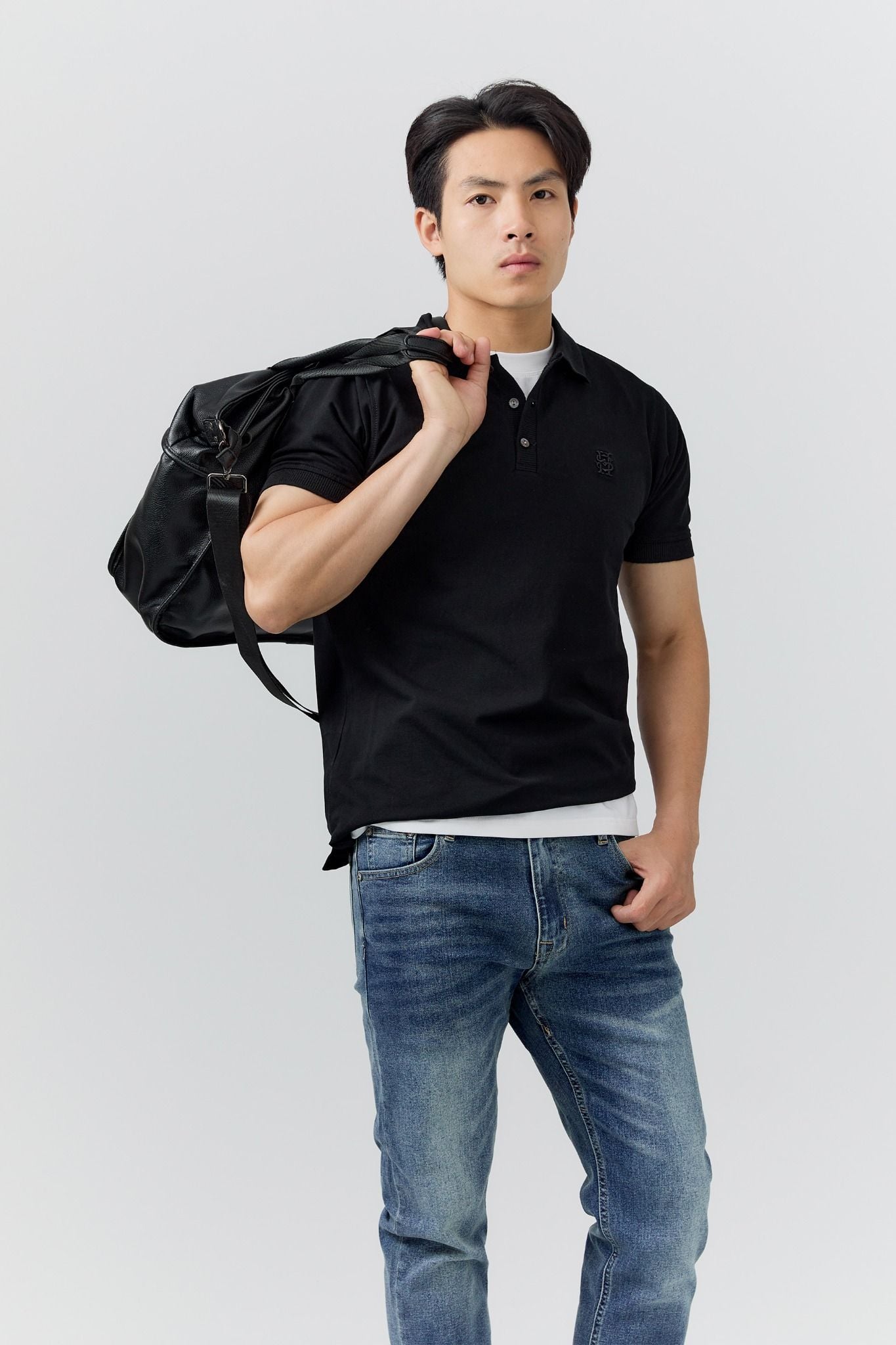 Áo Polo Slimfit Simple Flow Pearl The Shift