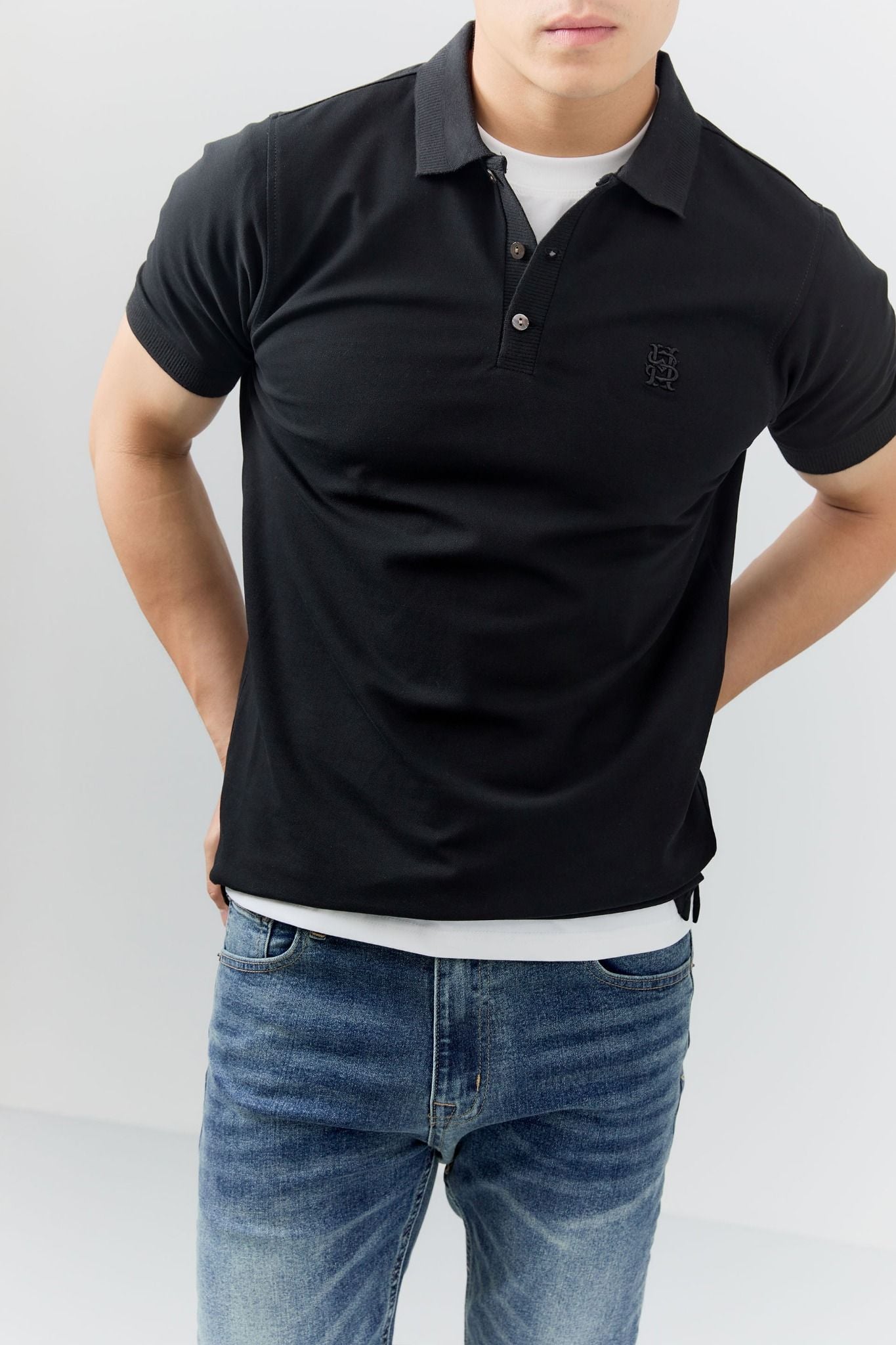 Áo Polo Slimfit Simple Flow Pearl The Shift